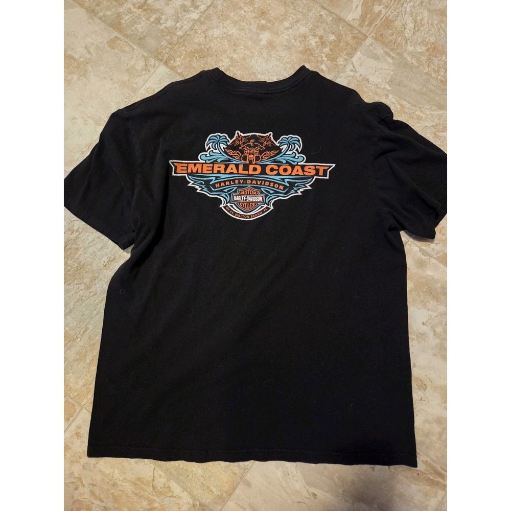 Harley Davidson Ft. Walton Beach Emerald Coast Tee Size XL